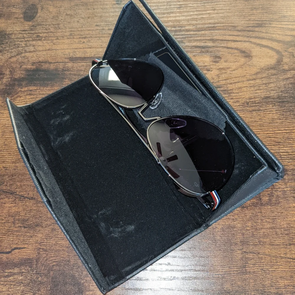 Privé Revaux Men's / Unisex Aviator Red, White, and Blue Sunglasses with…
